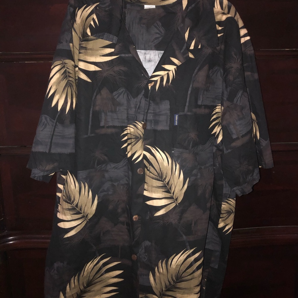 Men’s button up Hawaiian style Palmwave shirt XL